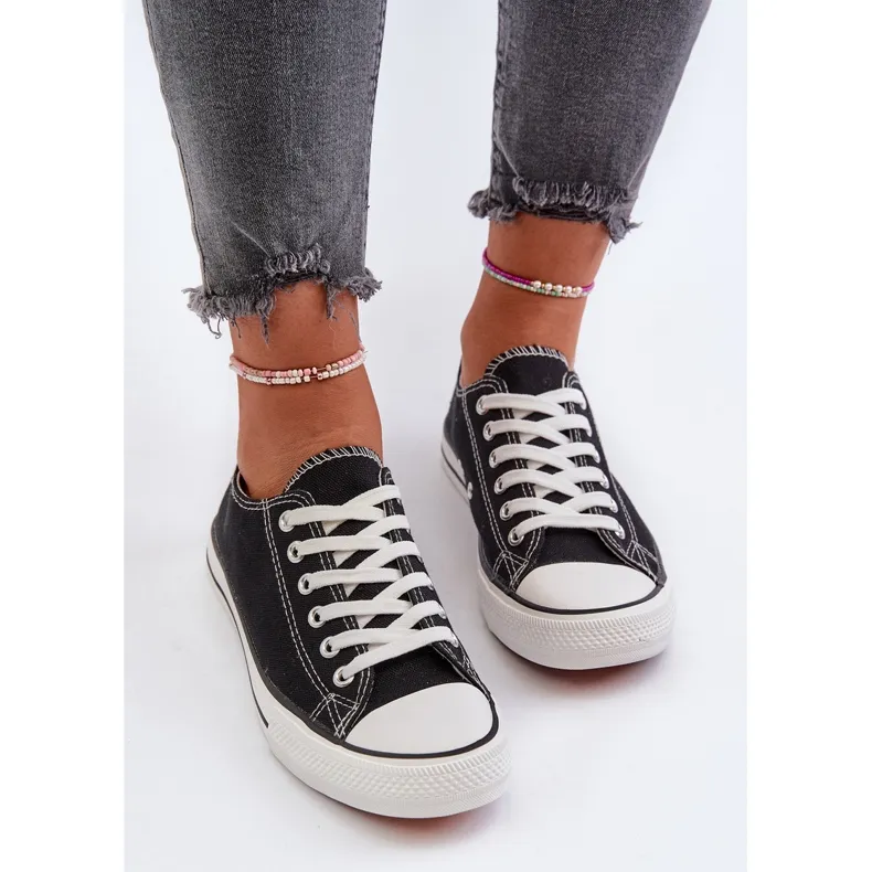 Baskets basses classiques pour femmes noires Caelira le noir