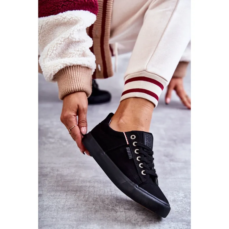 Baskets Basses Femme Big Star KK274004 Noir le noir