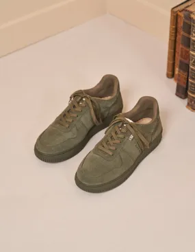 Baskets basses Maxence H - Suede kaki