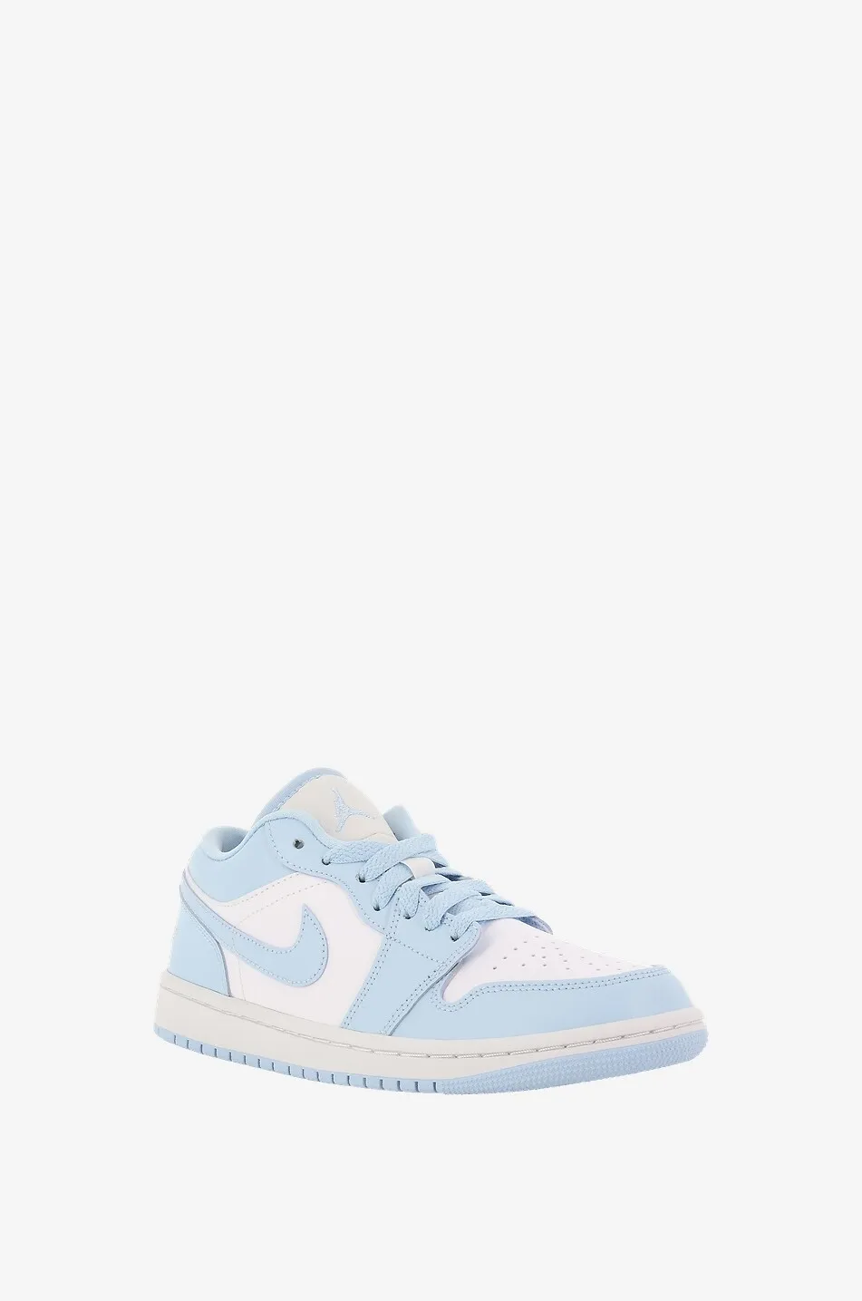 Baskets basses à lacets Air Jordan 1 White/Ice Blue