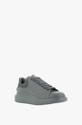 Baskets basses à lacets en cuir lisse Oversized