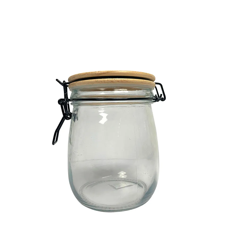 Bocal verre et bambou 0.7L 