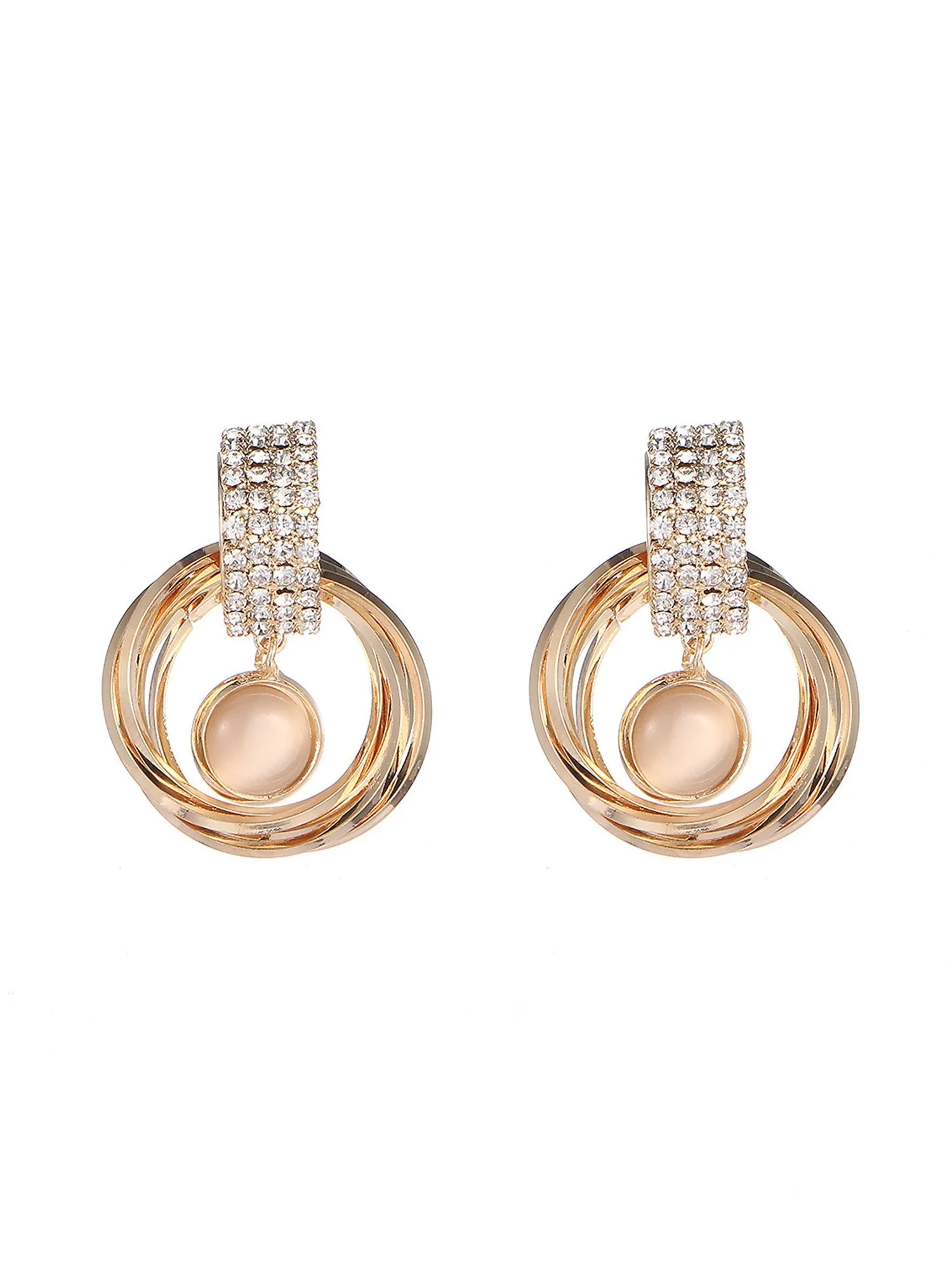 Boucles d'oreilles cercle chic