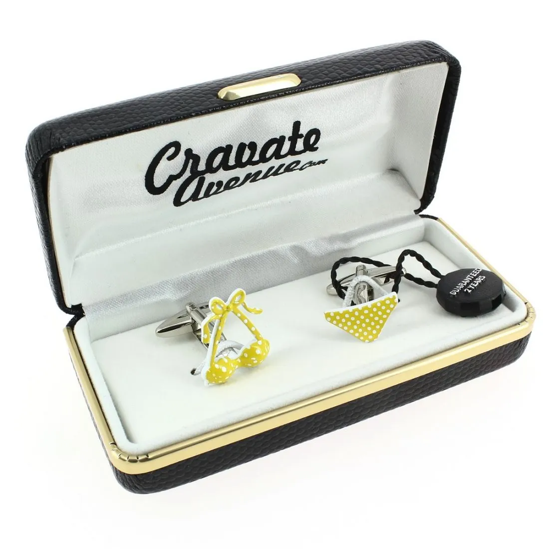 Boutons de manchette, Bikini jaune