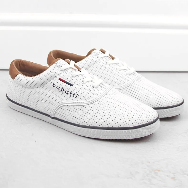Chaussures de sport confortables pour hommes blanches Bugatti NN153418