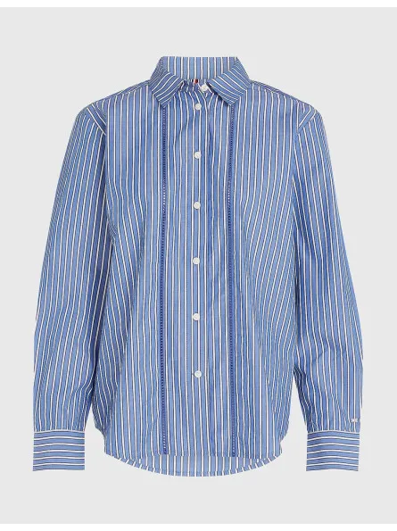 Chemise en popeline rayée Tommy Hilfiger