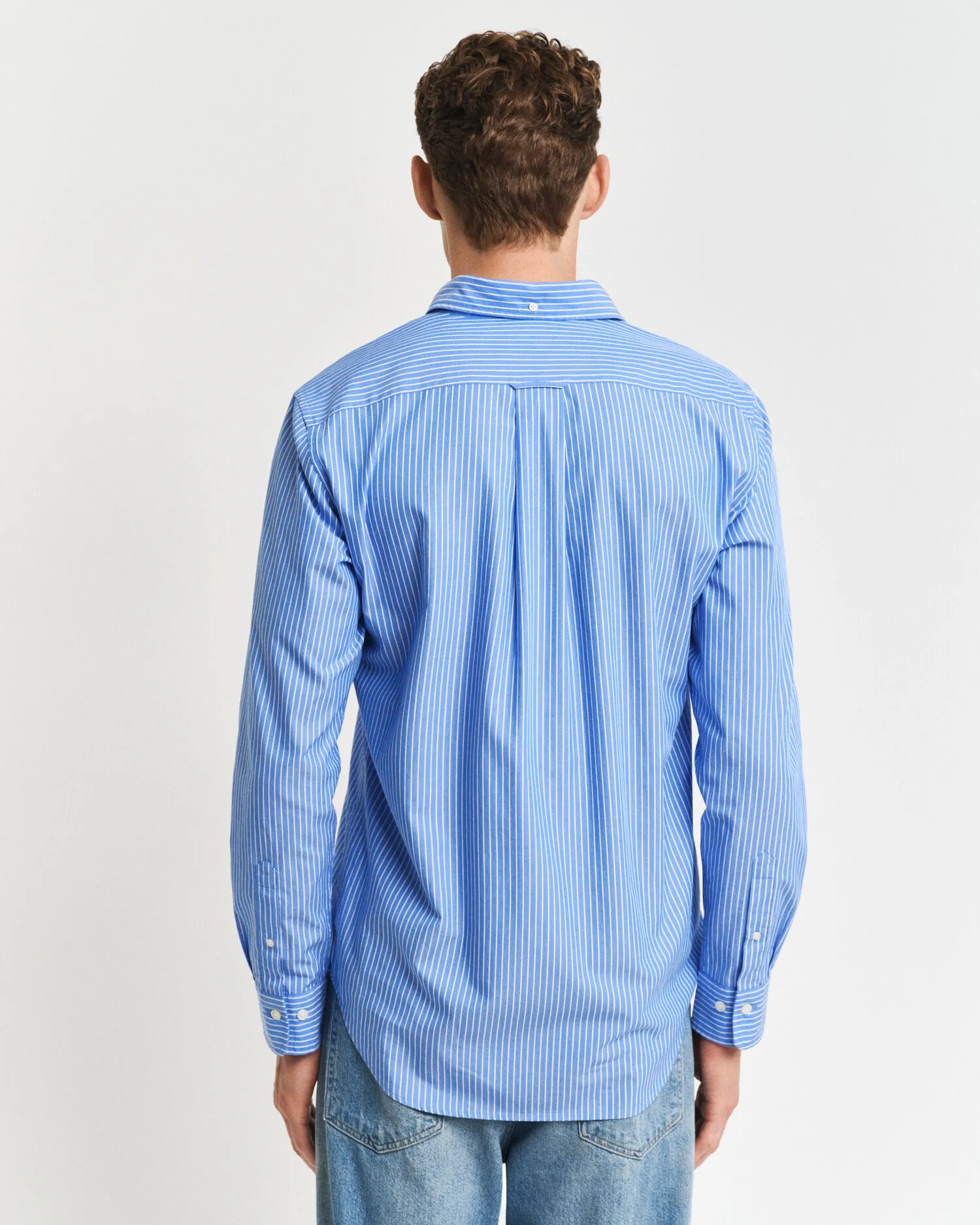 Chemise regular fit en popeline à rayures classique