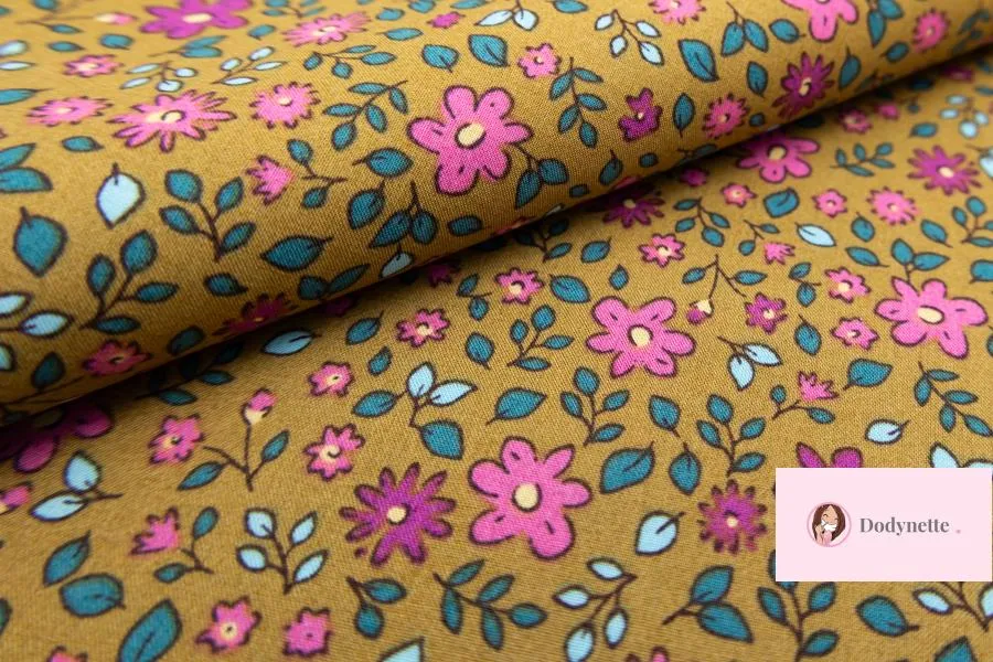 Coupon de tissu popeline coton - Blenny - OEKO-TEX