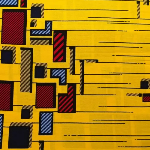 Coupon wax, tissu wax, ankara wax 100% coton, ankara fabric, tissu wax 1/2 yard, pagne africain à motifs géométriques rouge, fon