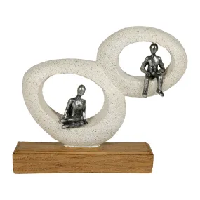 Déco cercle personnage H19cm 