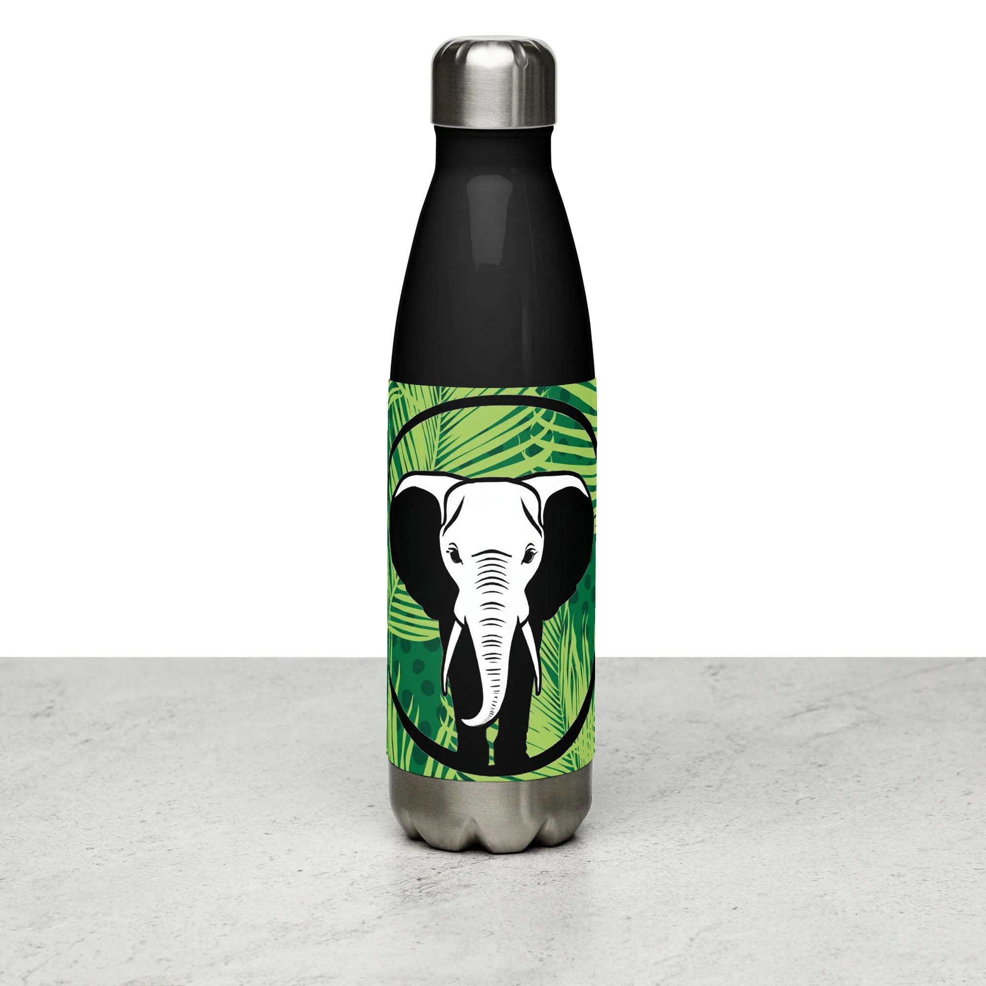 Gobelet en acier inoxydable, éléphant
