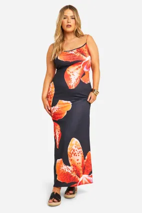 Grande taille - Robe longue fleurie