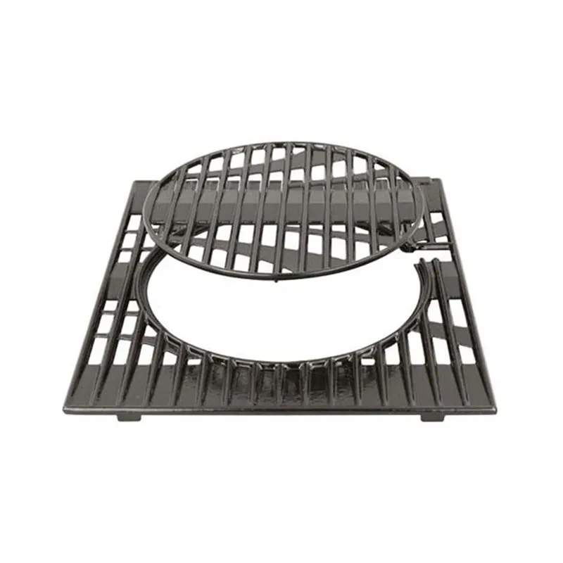 GRILLE CUISON FONTE CADRE+CERCLE NOIRE MAT- 5010003314