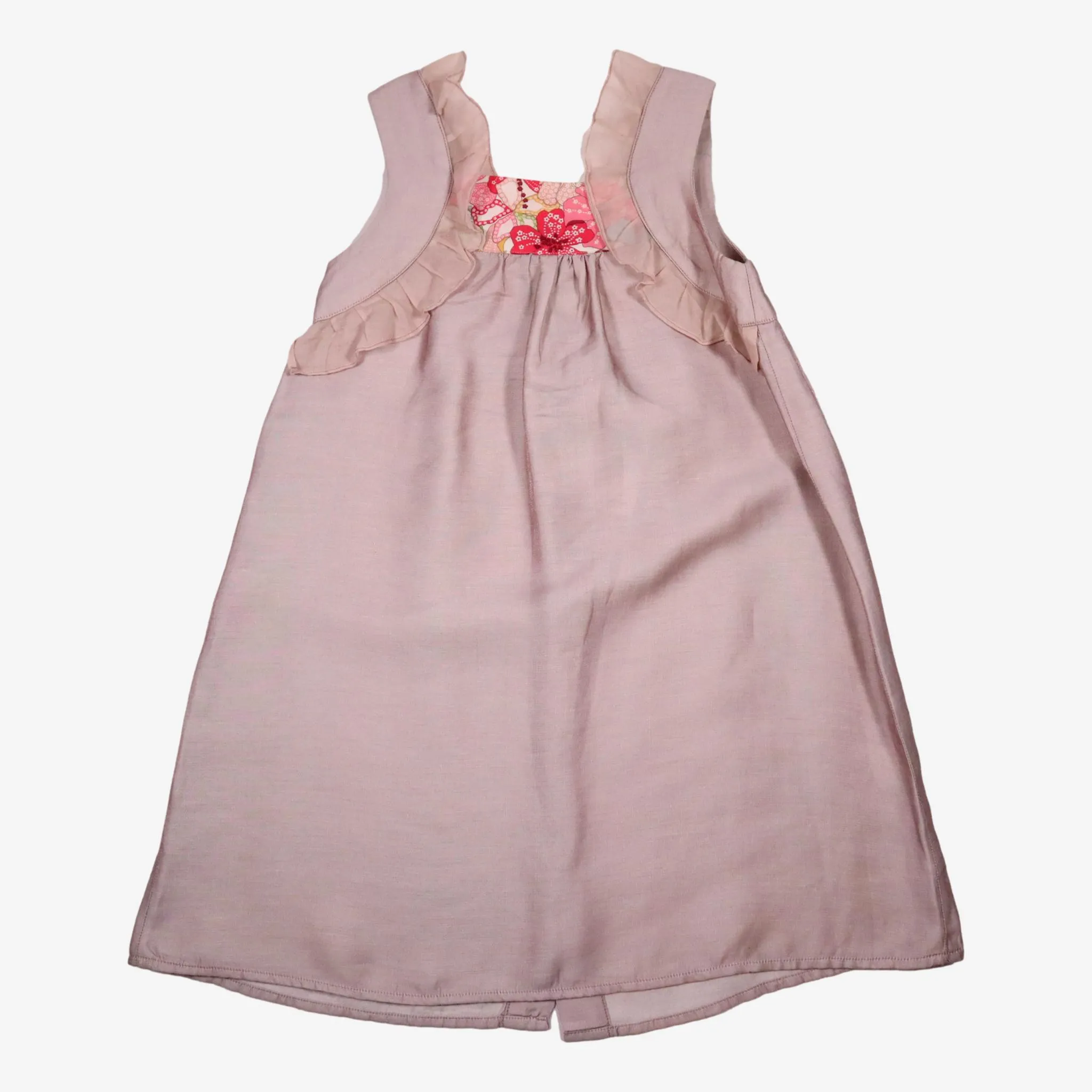 HAPPY GARDEN 6 ans robe rose irisée détails fleuris