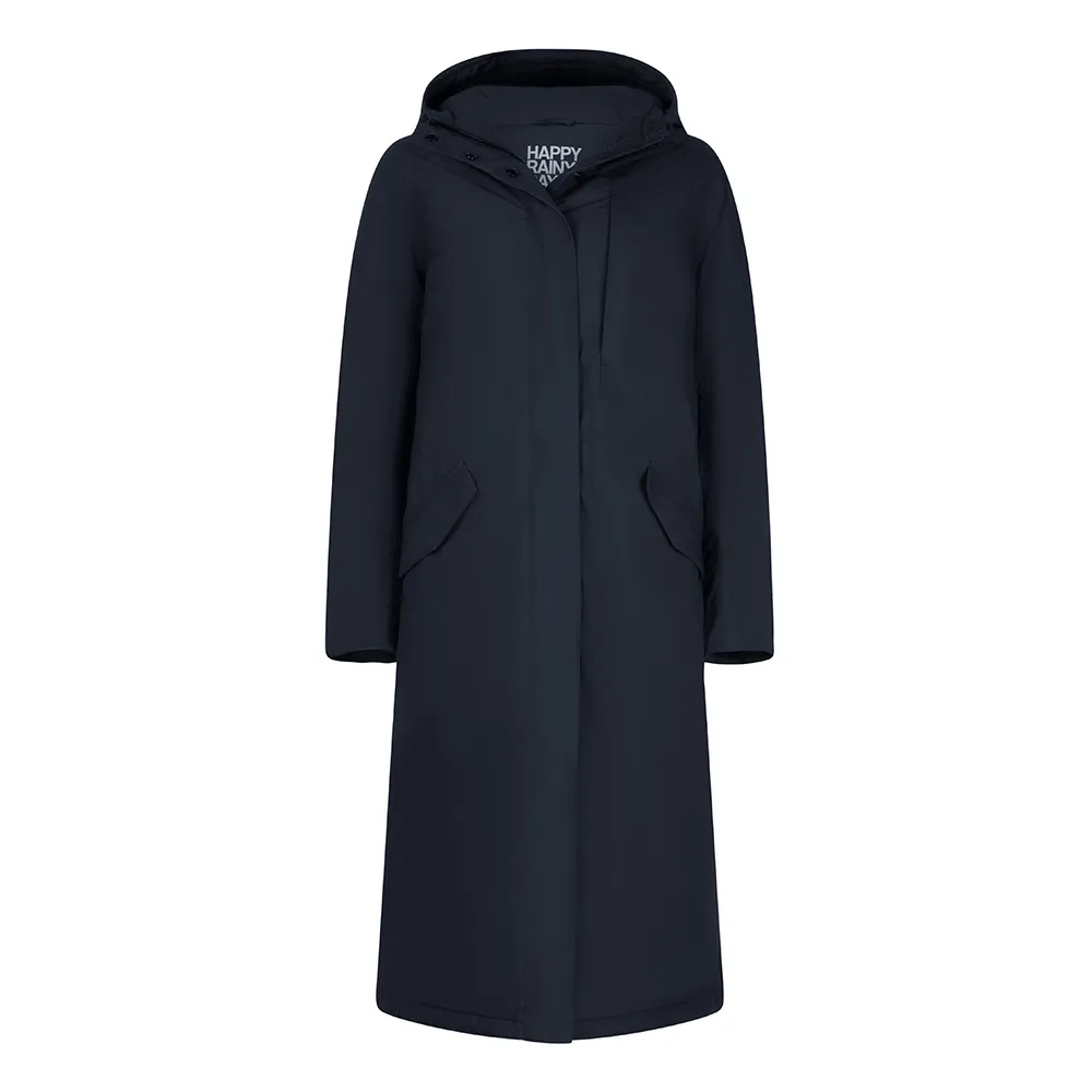 Imperméable Happy Rainy Days Vancouver Padded Bleue Graphite