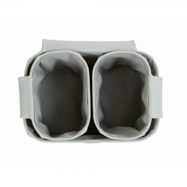 Lot de 3 paniers à suspendre gris