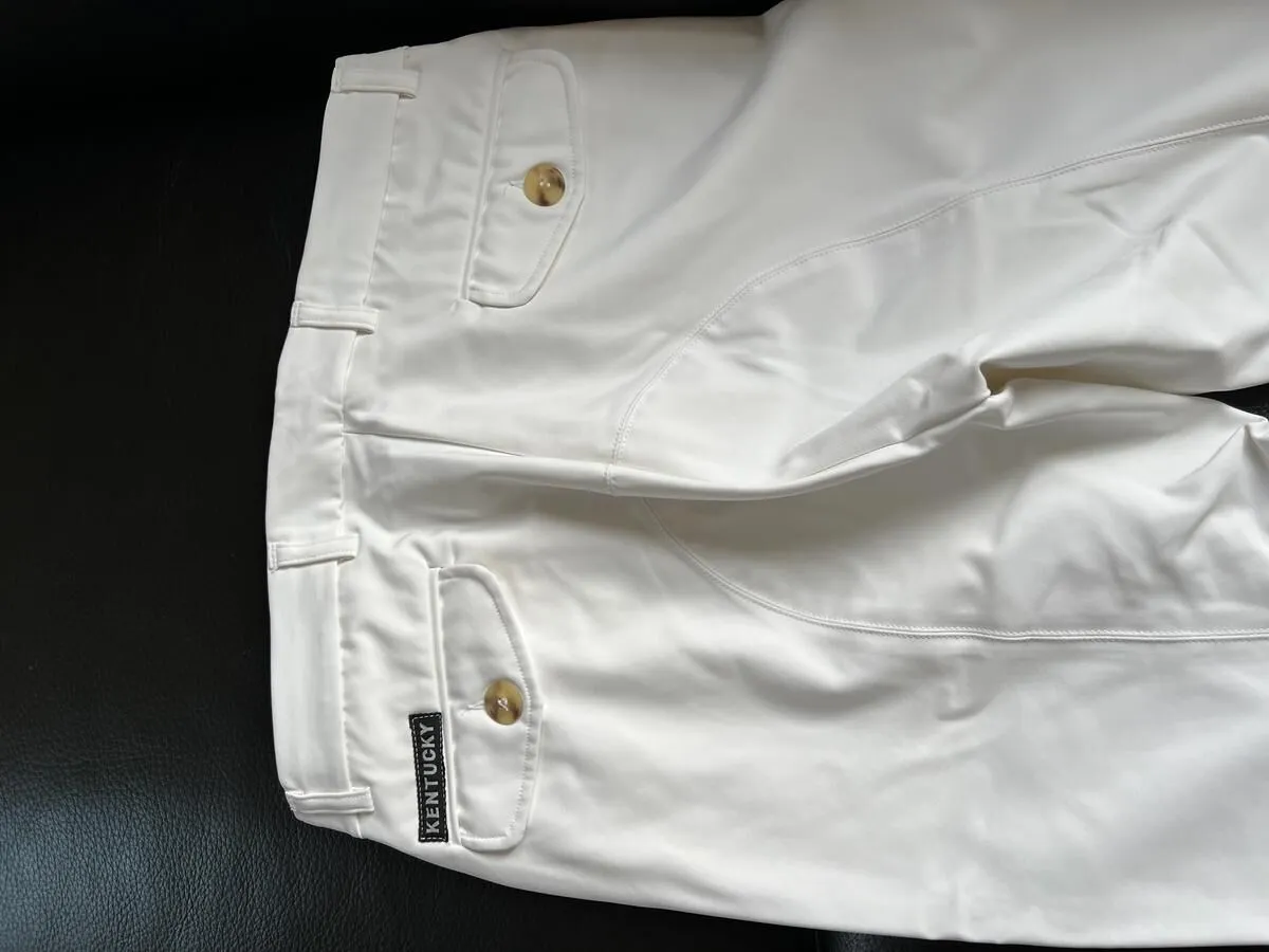 PANTALON DE CONCOURS (homme) - KENTUCKY - BLANC