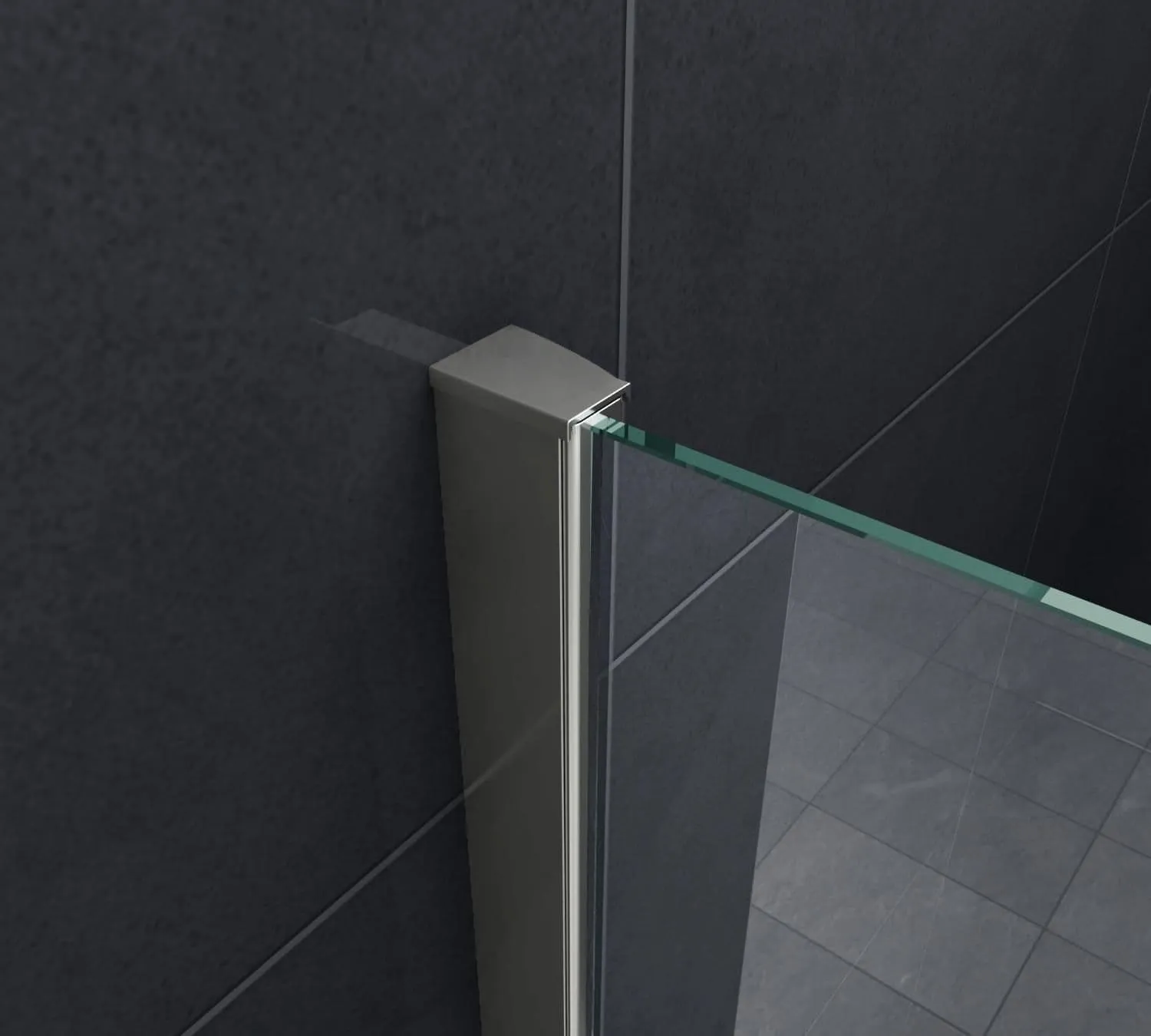 Paroi  quart de cercle Pila une porte battante 90x90 88x88