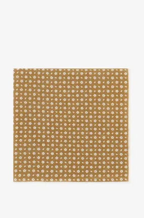 Pochette en lin fleurie