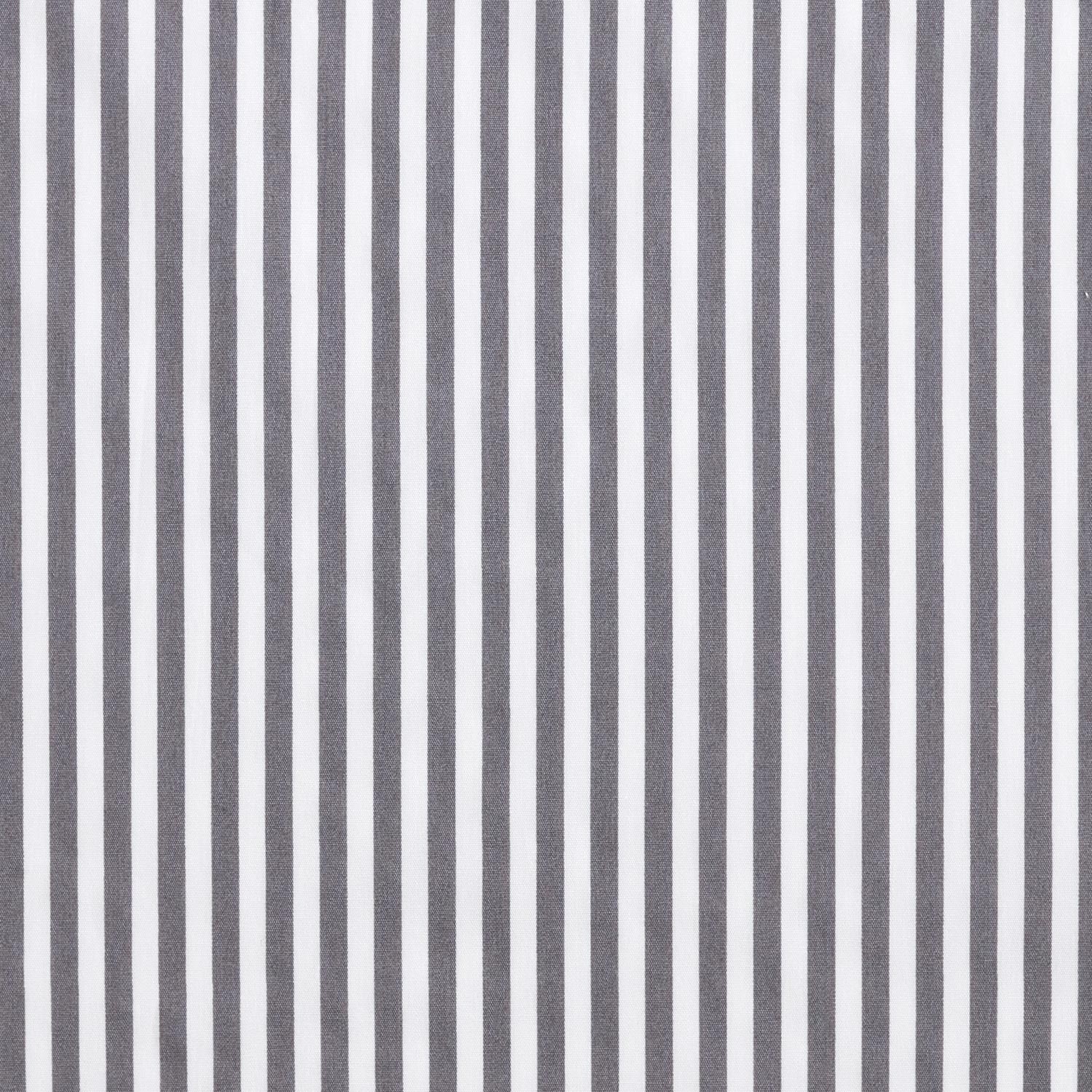 Popeline coton Rayures étroites – gris schiste/blanc
