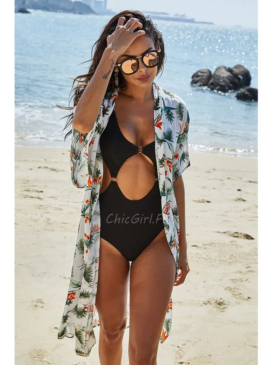 Robe De Plage Ete Fleurie Mousseline Fluide