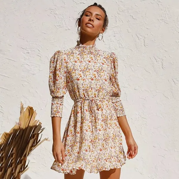 Robe Fleurie Rétro