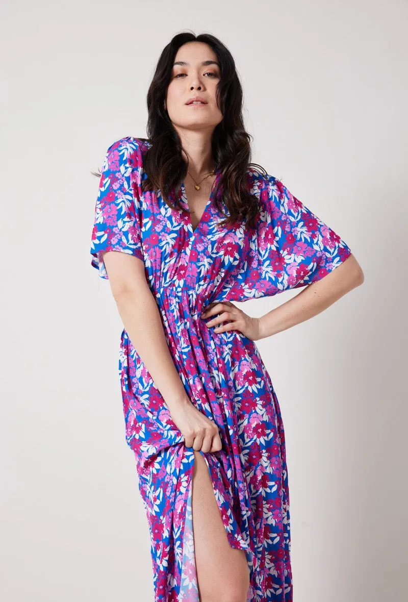 Robe longue fleurie