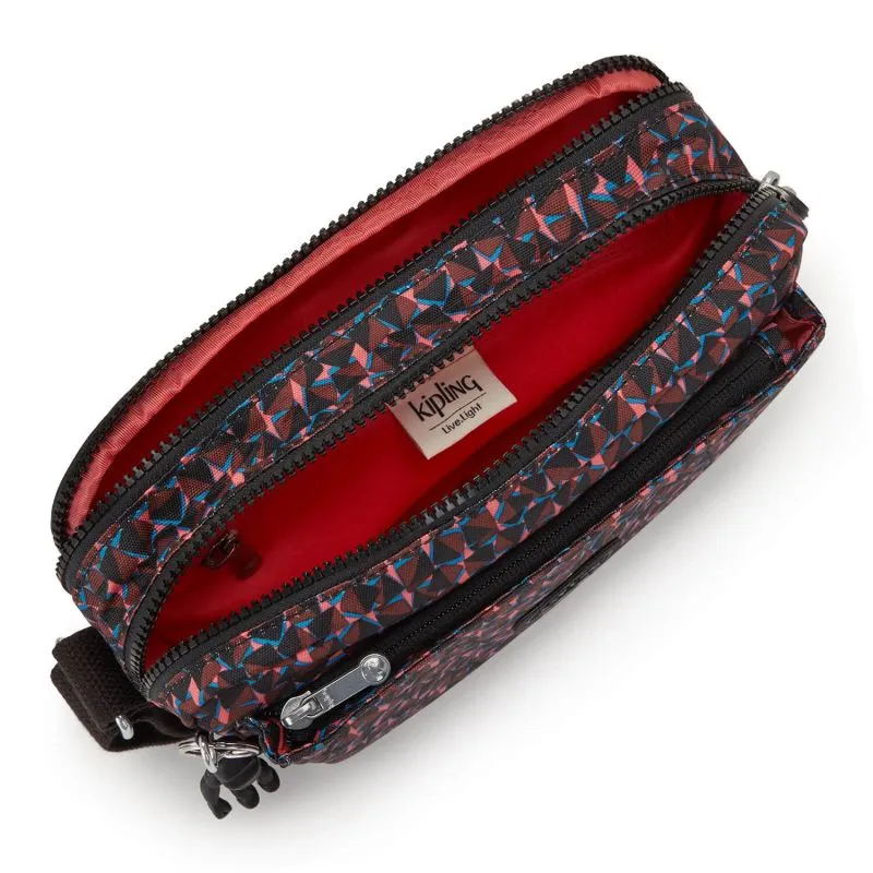 Sac bandoulière Kipling Abanu M 24cm Happy Square - Multicolore