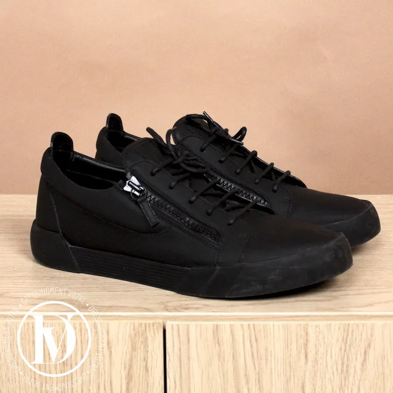 Sneakers basses en cuir noir p.45 – Giuseppe Zanotti