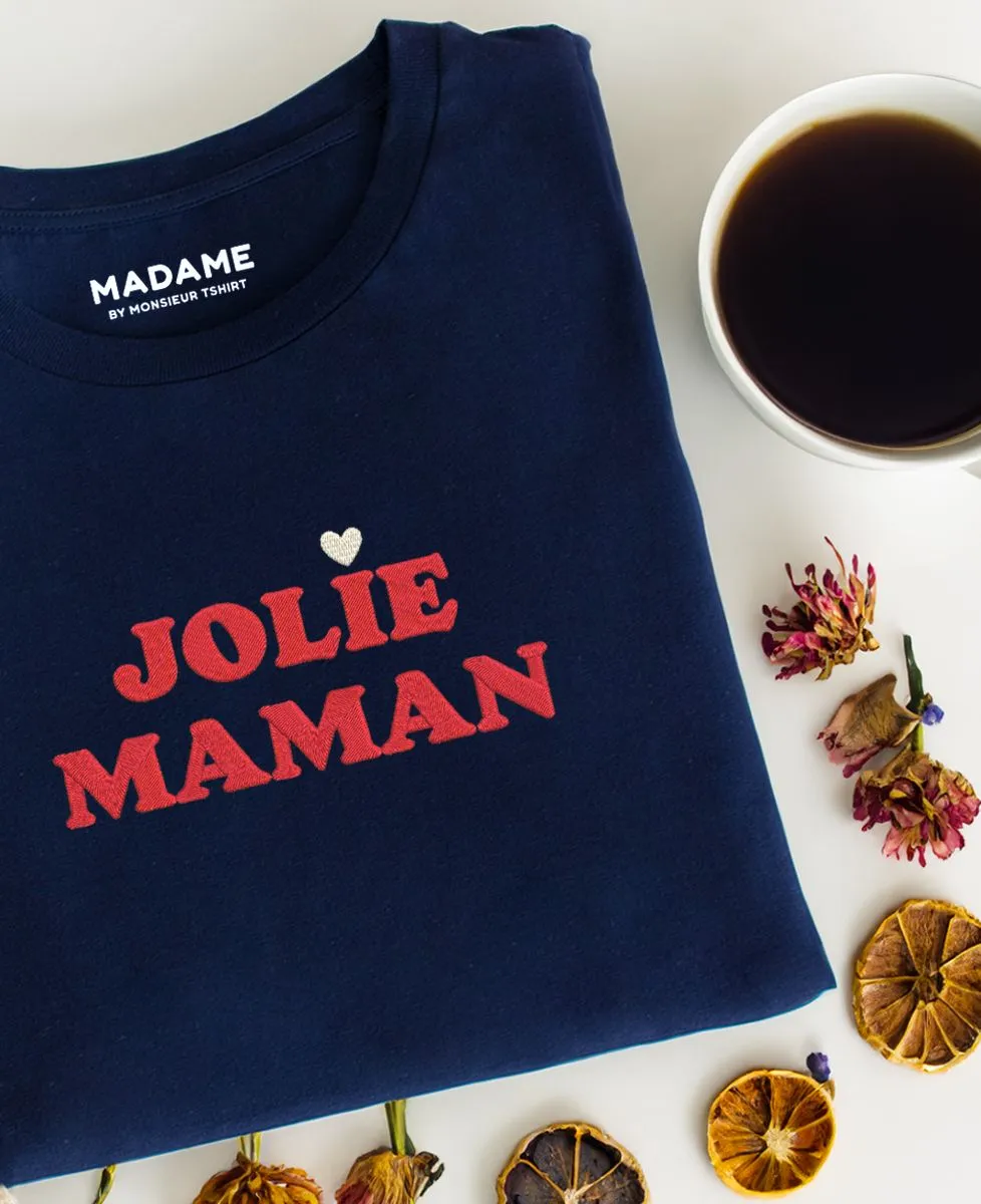 T-Shirt femme Jolie brodé personnalisé