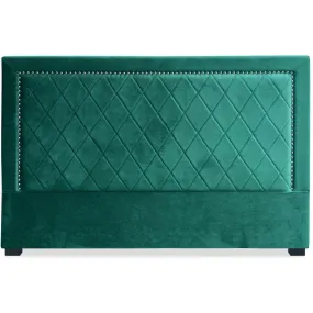 Tête de Lit en Velours Vert 140cm LAURIE | Tête de lit 3 SUISSES