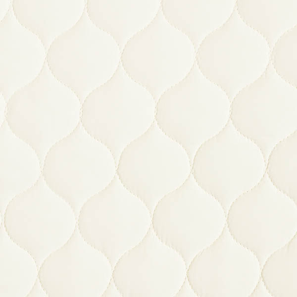 Tissu matelassé Motif de cercle – écru