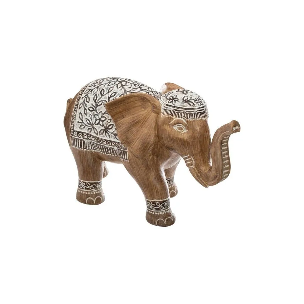 Éléphant décoratif en résine l 15.8cm