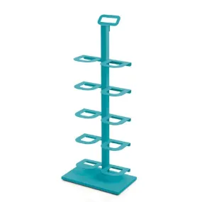 Étagère à chaussures, rangement chaussures portable, Turquoise Don Hie 
